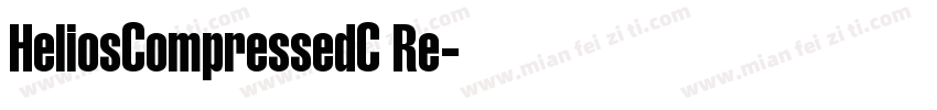 HeliosCompressedC Re字体转换